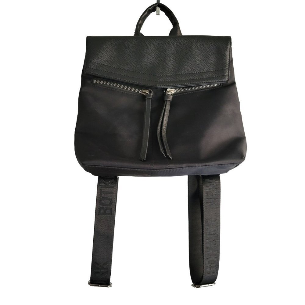 Botkier New York Small Black Nylon Trigger Backpack with Adjustable Straps